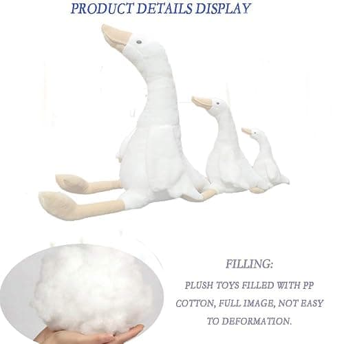 CHELEI2019 15.7" Swan Stuffed Animal,Goose Plush White Stuffed Animal Toy | Gifts for Kids thumbnail 5