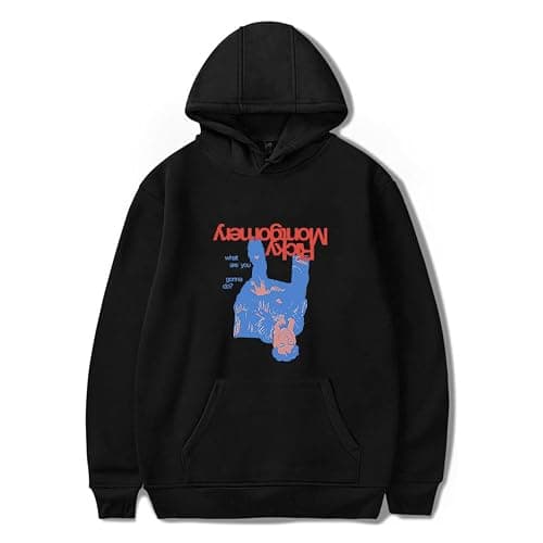 OWEUINMX Ricky Montgomery Merch Hoodie Men Women Long Sleeve Hooded Sweatshirt Funny Clothes - XX-Large - Black - Image 1