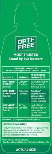 Opti-Free Replenish Multi-Purpose Contact Lens Cleaning and Disinfecting Solution with Lens Case, 10 FL OZ (Pack of 2) thumbnail 7