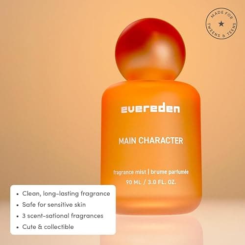 Evereden Fragrance Hair and Body Mist - Main Character: Clean and Vegan Collectible Hair and Body Spray for Teen Girls - Amplify Your Self Expression with Iconic Scents in Aesthetic Bottles thumbnail 2