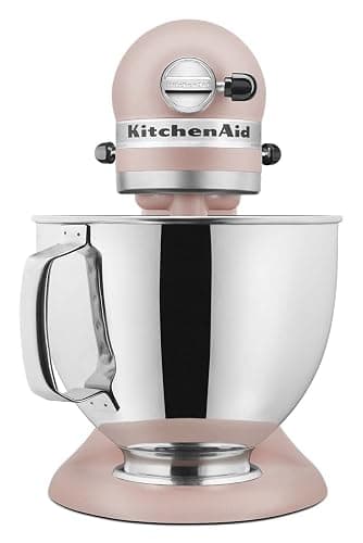 KitchenAid Artisan Series 5 Quart Tilt Head Stand Mixer with Pouring Shield KSM150PS, Feather Pink thumbnail 5