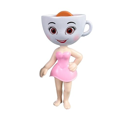 TJLMCORP 4 Inches Italian Brainrot Action Figure,Ballerina Cappuccino Pink Desk Accessories for Women Cute Office Desk Decor Bookself Cubicle Girls Boys - Image 1