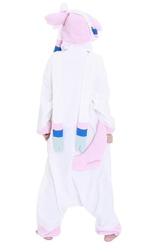 SAZAC Sylveon Pokemon Kigurumi Adult Onesie - Luxurious Halloween Costume for Adults, Durable & Machine Washable Pajamas thumbnail 9