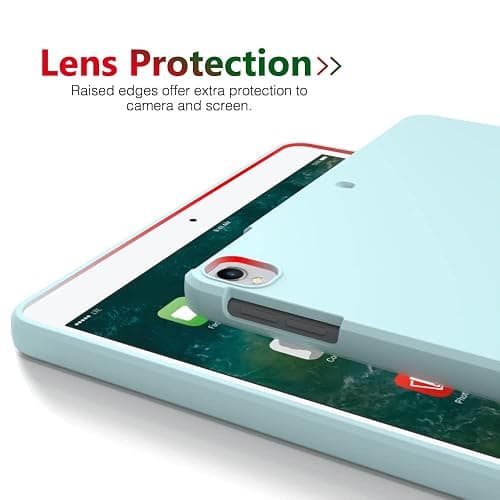 iPad 7th, 8th & 9th Gen Case 10.2",iPad Air 3 2019/ iPad Pro 10.5-inch Case, Thin and Soft Tablet Protective Cover for iPad 10.2 & 10.5, Blue thumbnail 4