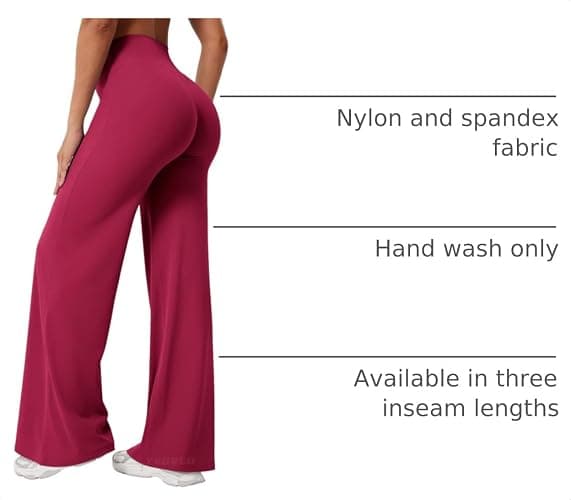 YEOREO Ease Workout Leggings Womens Straight Leggings Eddiy Gym Yoga Pants | 29"/31.5"/33"/35",No Front Seam,High Waist,Buttery,Booty Lifting,Wide Leg thumbnail 4