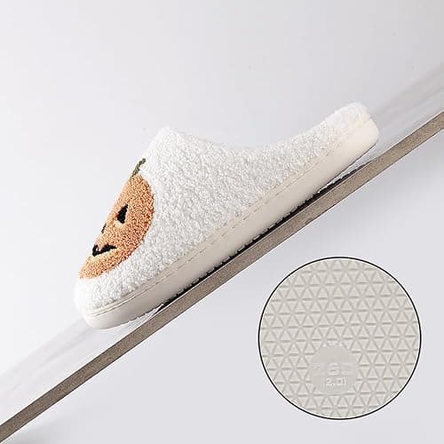 HIPINISS Womens Mens Slippers Memory Foam Plush Fluffy Warm Lined slippers Indoor Outdoor House Winter Slippers thumbnail 7
