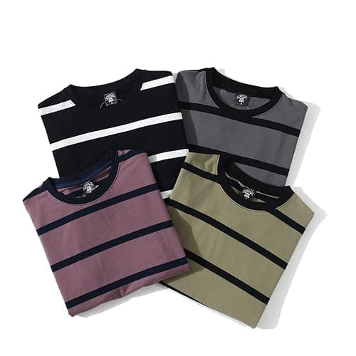 Emo Short Sleeve Oversized T Shirts for Women Men Crewneck Color Block Stripe Tops Grunge Aesthetic Goblincore Clothes thumbnail 8