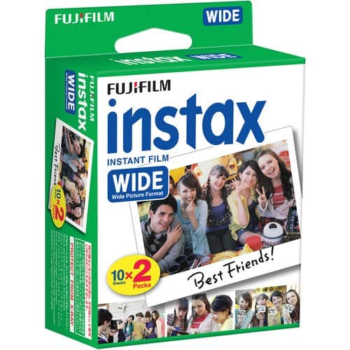 Fujifilm Instax Wide 400 Instant Film Camera Sage Green Bundle – Includes 20-Sheets Instax Wide Film and Protective Carrying Case thumbnail 4
