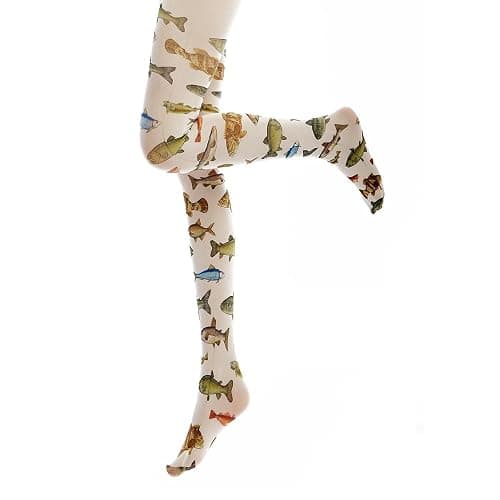 Women's Patterned Tights with Designs 140D White Velvet Cute Pantyhose Opaque Stockings thumbnail 3