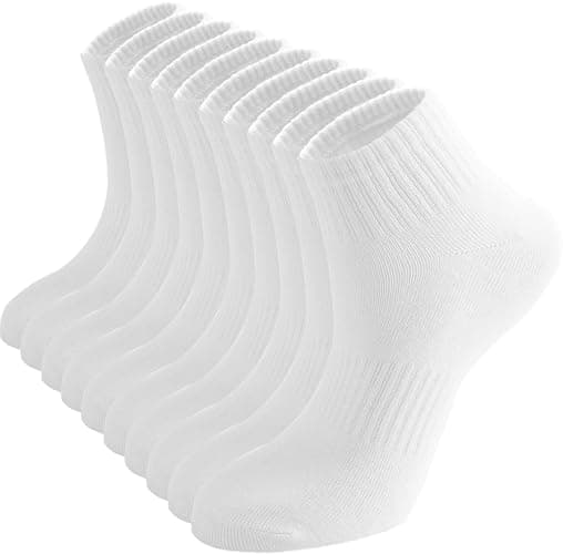 Irisbear Ankle Socks for Women, Cotton Gym Socks Thin Running Socks 5 Pairs - Image 1
