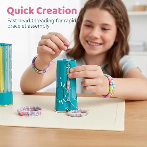 Xakava Quick-Click Bracelet Maker Kit, DIY Charm Bracelet Kit with Beads, Easy Click Design, Jewelry Making Kit for Girls, Cute & Friendship Bracelet Kit, Charm Bracelet Making Kit (A Set) thumbnail 4