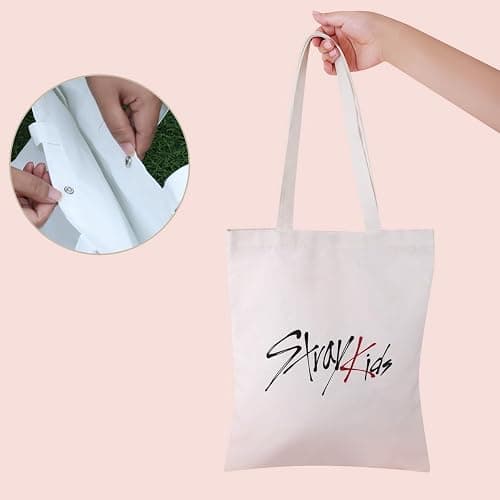 Yanmzmin Stray Canvas Tote Bag Skz Canvas Shoulder Bag Merch for Stay Fans Gifts Grocery Bags thumbnail 6