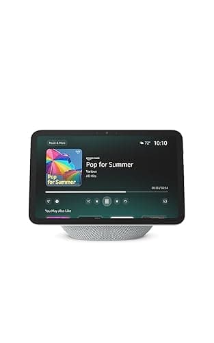 Amazon Echo Show 8 (newest model), Vibrant HD 8.7" display with spatial audio, Designed for Alexa+, Glacier White - Image 1