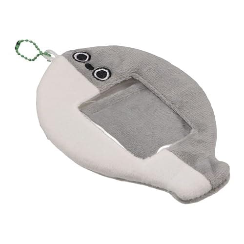 GUEDKIKL Cute Plush Kpop Photocard Holder, Cartoon Cardholder with Keychain ID Bank Credit Card Holder Protector Bus Card Pendant Keychain Photo Protective Sleeves thumbnail 3