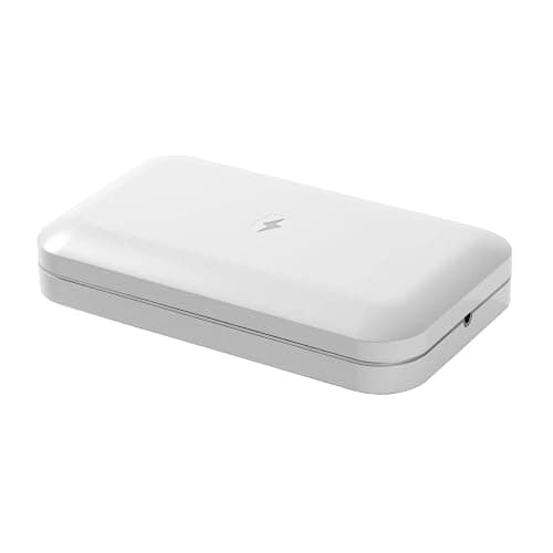 PhoneSoap 3 UV Cell Phone Sanitizer & Dual Universal Cell Phone Charger Box | Patented & Clinically Proven 360-Degree UV-C Light Sanitizer | Disinfects and Charges All Phones (White) thumbnail 7