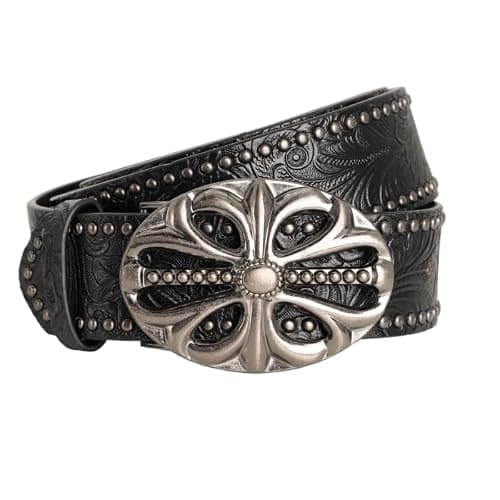 TYHOTULY Y2k Belt for Women Men Punk Alt Emo Gothic Grunge Clothes Accessories Vintage Western Cowboy Cowgirl Studded Belt thumbnail 4