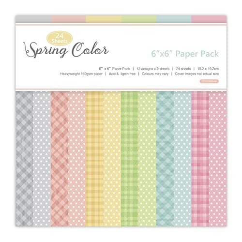 24 Sheets 6"x6" Pink Spring Scrapbook Paper - Single-Sided Pattern Decorative Paper | Scrapbook Supplies & Card Making Supplies for DIY Album, Hand Account & Travel Diary Craft Projects thumbnail 2