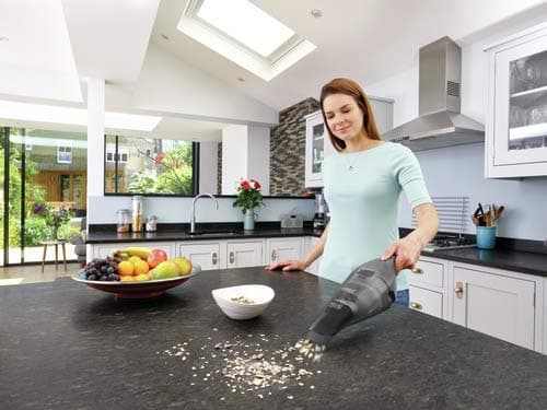 BLACK+DECKER dustbuster Handheld Vacuum, 8V Cordless, Hand Vacuum for Quick Cleanup with Crevice Tool and Washable Filter (HNVC220BCZ01) thumbnail 2