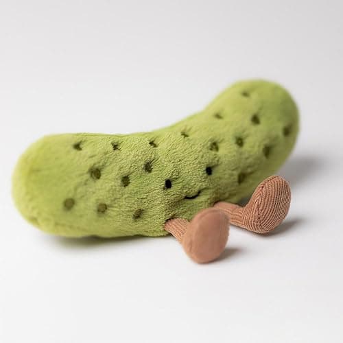 Jellycat Amuseables Pickle Stuffed Toy, 6 inches - Vegetable Plush - Fun Gift Idea thumbnail 7