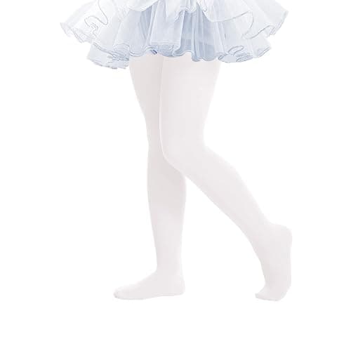 THMEVOK Ballet Tights for Girls - Ultra Soft Elastic Footed Tights for Toddler Girls - Warm Stockings - Image 1