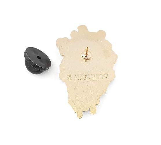 Pinsanity Skeleton Hand Holding Bleeding Black Heart Enamel Lapel Pin thumbnail 3