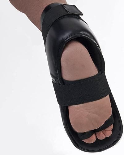 Semi Contact Kick Boxing Cut Boots, Foam Pad Kids Taekwondo Foot Guard, Karate Sparring Feet Protector Footgear thumbnail 6