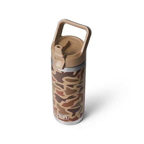 YETI Rambler 18 oz Bottle, Vacuum Insulated, Stainless Steel with Straw Cap, Wetlands Camo thumbnail 2