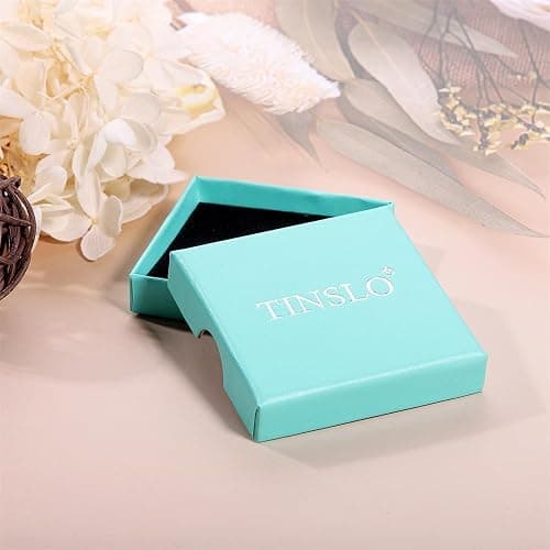 TINSLO 925 Sterling Silver Women Earrings, Sparkling Star and Moon Earrings, Various Hypoallergenic Earrings, Best Gift for Women thumbnail 7