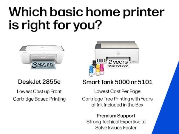 HP DeskJet 2855e Wireless All-in-One Color Inkjet Printer, Scanner, Copier, Best-for-home, 3 month Instant Ink trial included. This printer is only 2.4 ghz capable. (588S5A) thumbnail 4