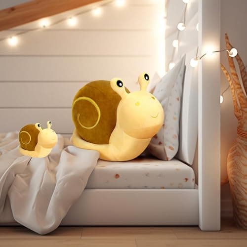 MUPI Snail Plush Pillow Toy Cute Stuffed Animal Snail Plush Kawaii Soft Decor Plushies Doll Gifts for Adults Kids Boys Girls Room Decor (Yellow 7.8 Inch) thumbnail 6