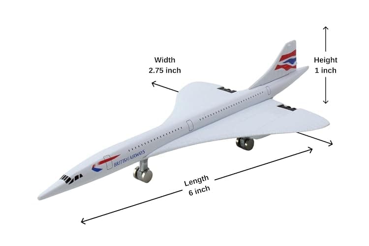 Daron British Airways Concorde Single Plane Toy , White Small thumbnail 3