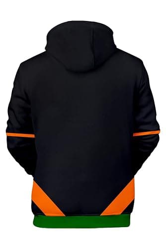 IOONCHI Bakugou Hoodie Cosplay Jacket Zip Up Katsuki Hooded 3D Printed Pullover Sweatshirt Halloween Costume Coat thumbnail 3