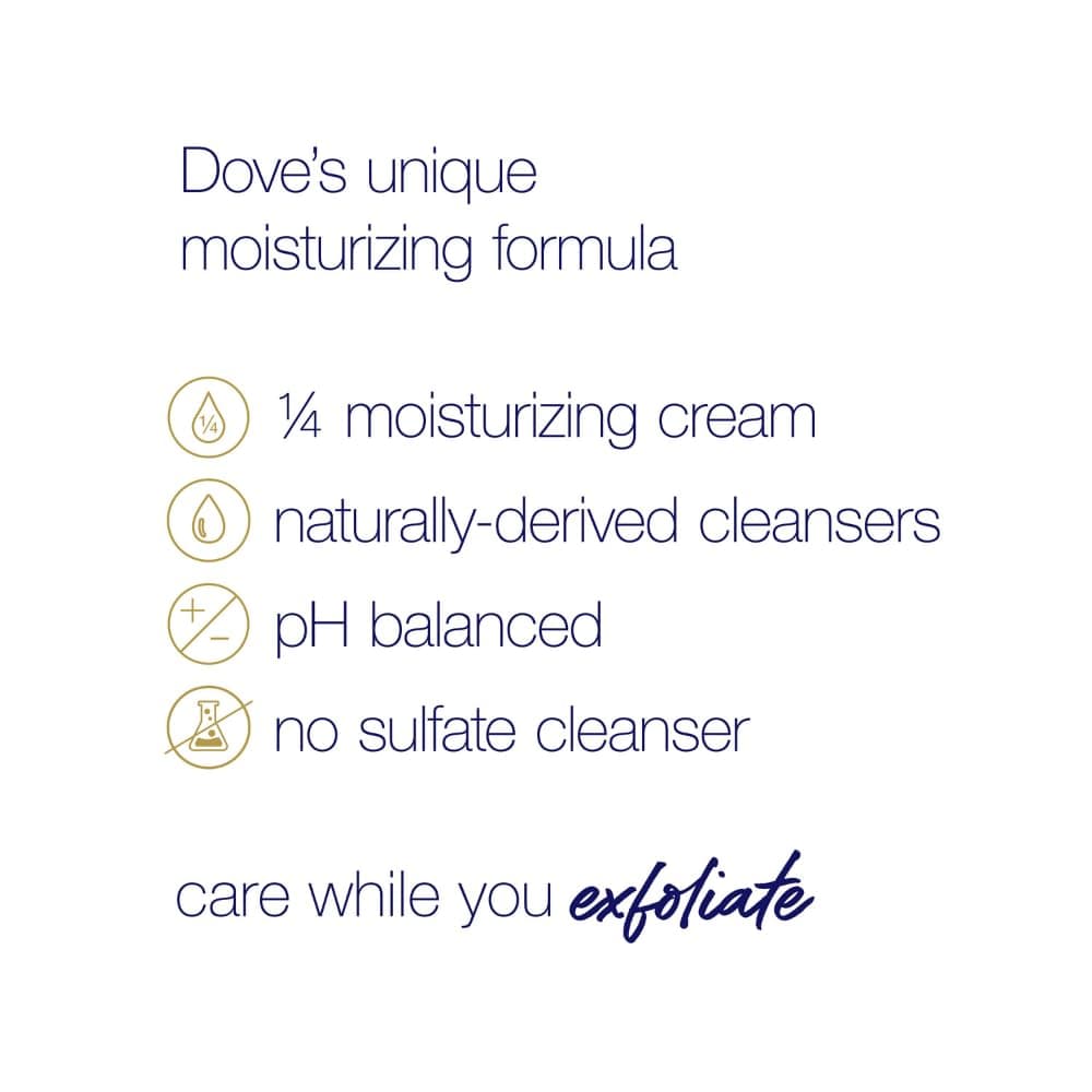 Dove Body Scrub Brown Sugar and Coconut Butter Deep Exfoliating Body Polish 298g, reveals visibly smoother, Soft Skin with Lasting Nourishment thumbnail 4