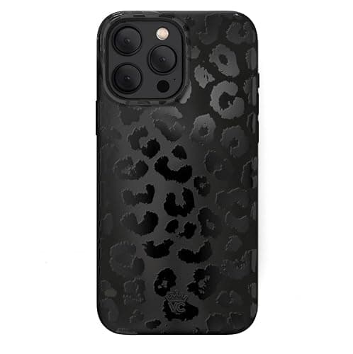 VELVET CAVIAR Black Leopard Cheetah Print Phone Case for iPhone 15 Pro Max - Compatible with MagSafe - 10ft Drop Tested - Image 1