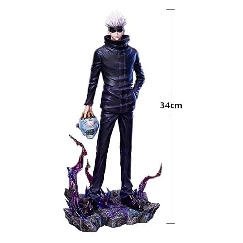 YLEAFUN JJK Anime Figure Model 34cm Jogo Action Figure Statue Interchangeable Head PVC Figures Collectible Desktop Ornaments for Fans thumbnail 3