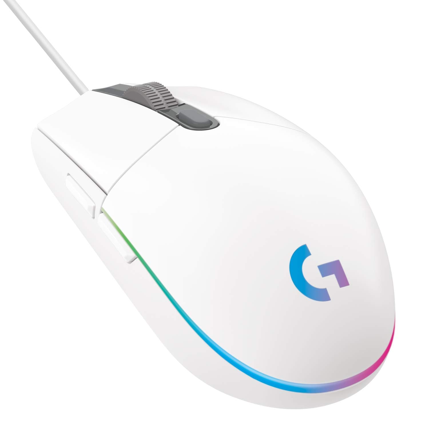 Logitech G203 LIGHTSYNC Mouse Gaming con Iluminación RGB Personalizable, 6 Botones Programables Seguimiento de hasta 8,000 DPI, Ultra-ligero - Blanco - Image 1