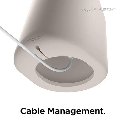 elago MS1 Charging Stand Compatible with MagSafe Charger - Premium Silicone Stand Compatible with iPhone 17/16/15/14/13/12 Series, Designed for iOS Standby Mode [Stone] [Charging Cable Not Included] thumbnail 3