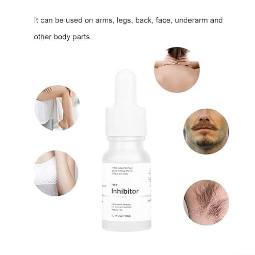 Generic Mild Hair Growth Inhibitor Serum,for Face, Arm, Legs Body Hair, Unscented, 0.34 Fl Oz, Lotion, Natural Plant Extract, Unisex thumbnail 3
