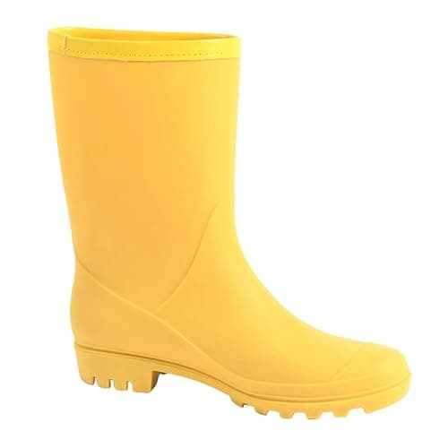 Fubotao Women's Mid Calf Rain Boots Waterproof Fashion Garden Shoes Anti-slipping Rainboots For Women Comfortable Insole Light Rain Shoes thumbnail 3