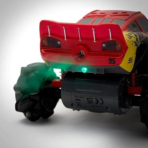 Disney Store Official Lightning McQueen Light-Up Remote Control Car - Lightning McQueen RC Car with Monster Truck Wheels, 2.4GHz Radio Controlled RC Toy with 360° Spin & Light-Up Smoke Effect thumbnail 4