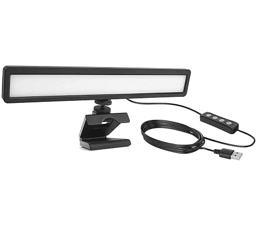 USB LED Streaming Licht 9W LUXCEO,66 Lampenperlen Videolicht,mit Desktop-Stativ&Clip(2500-9000K,CRI 95+) Beleuchtung für Fotostudios,Tiktok,Live-Streaming,YouTube,Videokonferenz - Image 1
