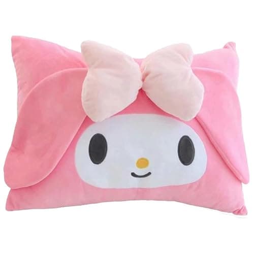 Kawaii Pillowcase,Cotton Pillowcases,Cute Pillow,Pink Bow Pillow Girl Plush Pillow Slips,for Dormitory Decorative Bedroom Livingroom - Image 1