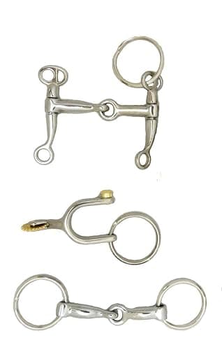 Equine Gift Key Chains Cowboy Boots Spurs Horse Bit Western Novelty Lot of Three - Image 1