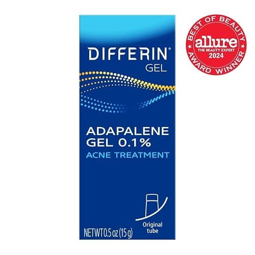 Differin Acne Treatment Gel, 30 Day Supply, Retinoid Treatment for Face with 0.1% Adapalene, Gentle Skin Care for Acne Prone Sensitive Skin, 15g Tube (Packaging May Vary) thumbnail 2