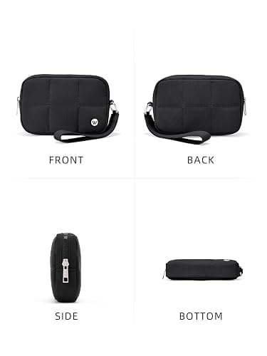 WESTBRONCO Puffer Wristlet Wallets for Women RFID Nylon Wallet with Zipper Quilted Purse for Travel Credit Card Holder Phone thumbnail 7