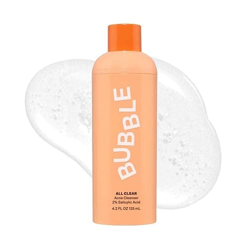 Bubble Skincare All Clear Anti-Breakout Foaming Face Wash - 2% Salicylic Acid Cleanser for Acne-Prone Skin, Gentle Facial Cleanser for Oily, Combination & Sensitive Skin (125 ml) - Image 1