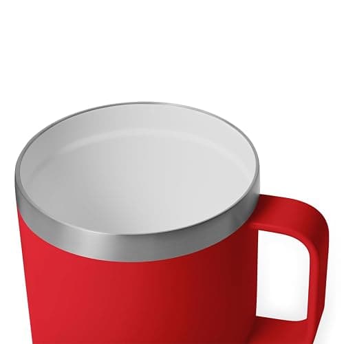 YETI Rambler 14 oz Ceramic Lined Stackable Mug, Vacuum Insulated, Stainless Steel with MagSlider Lid, Rescue Red thumbnail 7