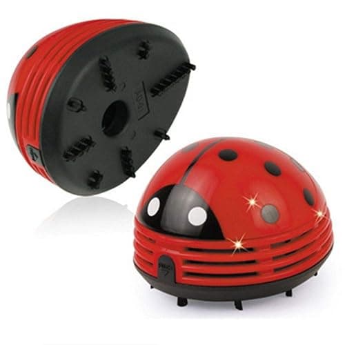 zswell Ladybug Cartoon Mini Vacuum Cleaner Dust Sweeper Cordless Corner Desktop Vacuum Cleaner Mini Cute Home Office thumbnail 6