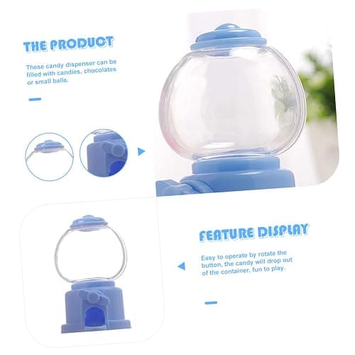 Mini Plastic Gumball Machine Candy Dispenser Fun Candy Catcher Party Favor Gumball Vending Machine for Candy and Treats thumbnail 9