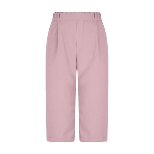 High Waist Straight Leg No Belt Dress Slacks, Business Casual Trousers for Womens Daily Office Working Attire thumbnail 3